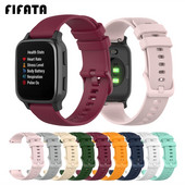 FIFATA remen za sat za Garmin Venu SQ Silikonska narukvica za Garmin Venu Vivoactive3 4 Forerunner245 za Amazfit BipS/U narukvicu