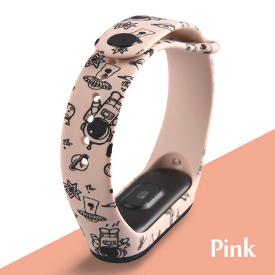 Remen za Xiaomi Mi Band 7 6 5 4 3 Printed narukvica TPU zamjena narukvica za Mi Band 7 6 5 remen za pametni sat