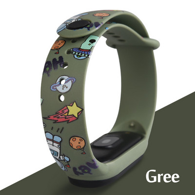 Remen za Xiaomi Mi Band 7 6 5 4 3 Printed narukvica TPU zamjena narukvica za Mi Band 7 6 5 remen za pametni sat