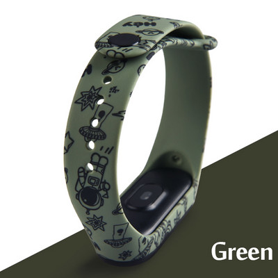 Remen za Xiaomi Mi Band 7 6 5 4 3 Printed narukvica TPU zamjena narukvica za Mi Band 7 6 5 remen za pametni sat