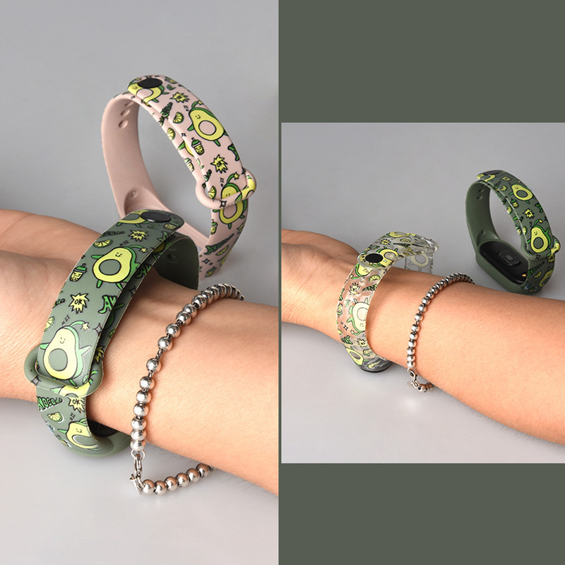 Remen za Xiaomi Mi Band 7 6 5 4 3 Printed narukvica TPU zamjena narukvica za Mi Band 7 6 5 remen za pametni sat