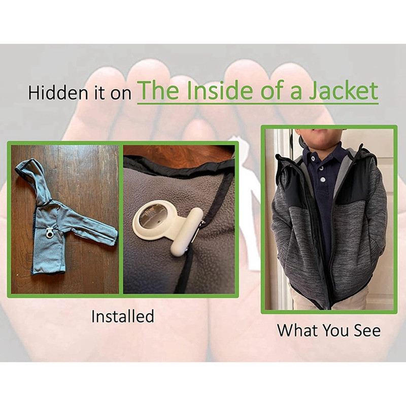 3X laikiklis skirtas Apple Airtag Air Tag Paslėptas GPS seklys vaikams, mažiems vaikams, pagyvenusiems žmonėms, augintiniams, drabužiams,1