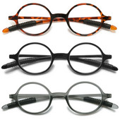 MAGIMODAC 1 buc TR90 ochelari de lectură femei bărbați rotunzi retro ochelari prezbiotici de înaltă calitate Ochelari 1,25 1,75 2,25 2,75 3,25