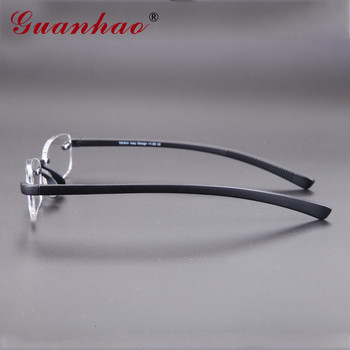 Guanhao Soft Ultralight TR90 Frame Очила за четене без рамки Мъже Жени Очила Калъф за четец на очила 1.0 1.5 2.0