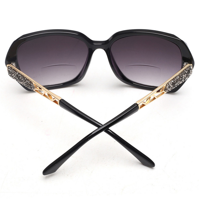 JM nagy szögletes bifokális olvasó napszemüveg nőknek, színátmenetes lencsével, női túlméretezett bifokális napszemüveg +1-től +4-ig