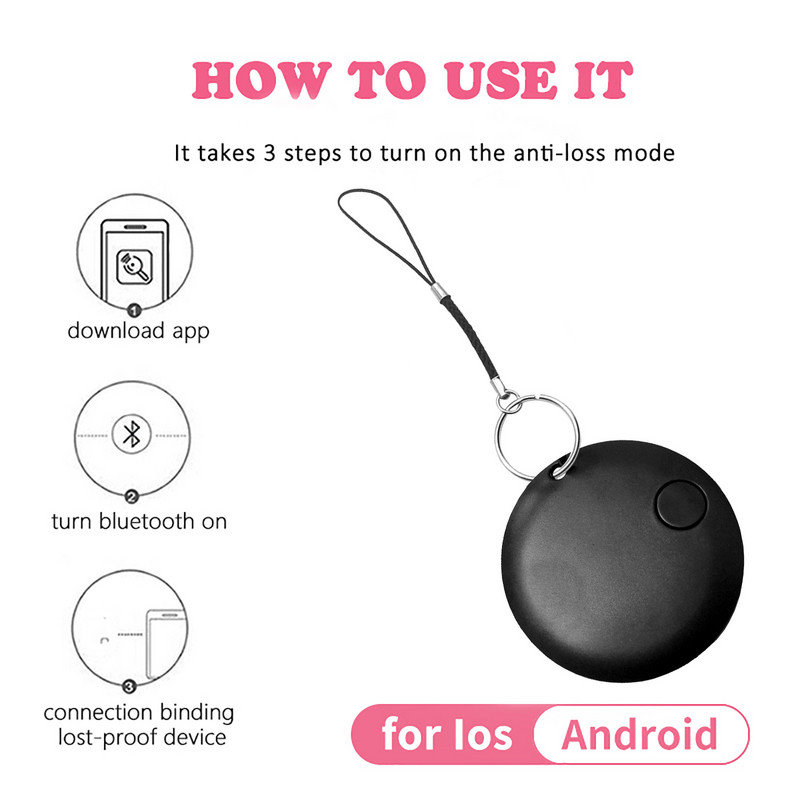 Mini Smart GPS Tracker Key Finder Ασύρματο Bluetooth Anti Lost Alarm Sensor Device Tracker for Kids Pets Αποσκευές αυτοκινήτου