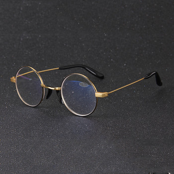 Zilead Retro Anti Blue-ray кръгли очила за четене Жени и мъже Златен цвят смола Очила за пресбиопия Очила за очила Унисекс за възрастни