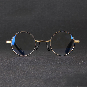 Zilead Retro Anti Blue-ray кръгли очила за четене Жени и мъже Златен цвят смола Очила за пресбиопия Очила за очила Унисекс за възрастни
