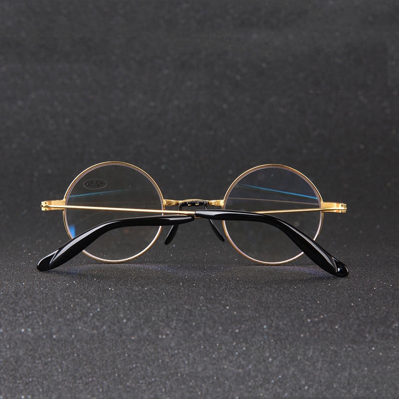 Zilead Retro Anti Blue-ray Στρογγυλά Γυαλιά Ανάγνωσης Γυναικεία & Ανδρικά Χρυσά Ρητίνη Γυαλιά Πρεσβυωπίας Γυαλιά Οράσεως Unisex για Ηλικιωμένους