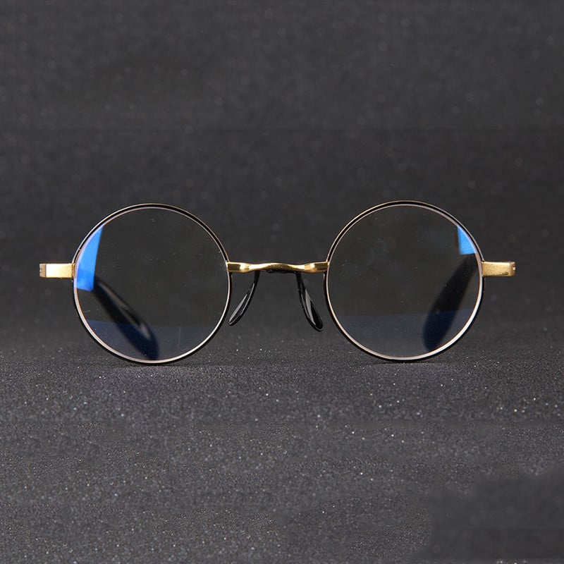 Zilead Retro Anti Blue-ray Στρογγυλά Γυαλιά Ανάγνωσης Γυναικεία & Ανδρικά Χρυσά Ρητίνη Γυαλιά Πρεσβυωπίας Γυαλιά Οράσεως Unisex για Ηλικιωμένους