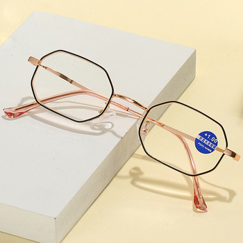 iboode Vintage Metal Polygon Frame Glasses Unisex Presbyopic Eyewear μεγεθυντική διόπτρα +1,0 1,5 2,0 2,5 3,0 3,5 4,0