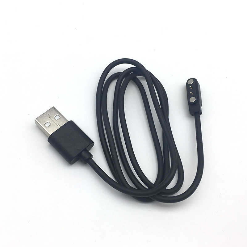 Enim müüdud magnetiline laadimiskaabel nutikella käekella nutikella 2,84 mm 4 mm magnetiga Suctio 2 kontaktiga USB-toitelaadija