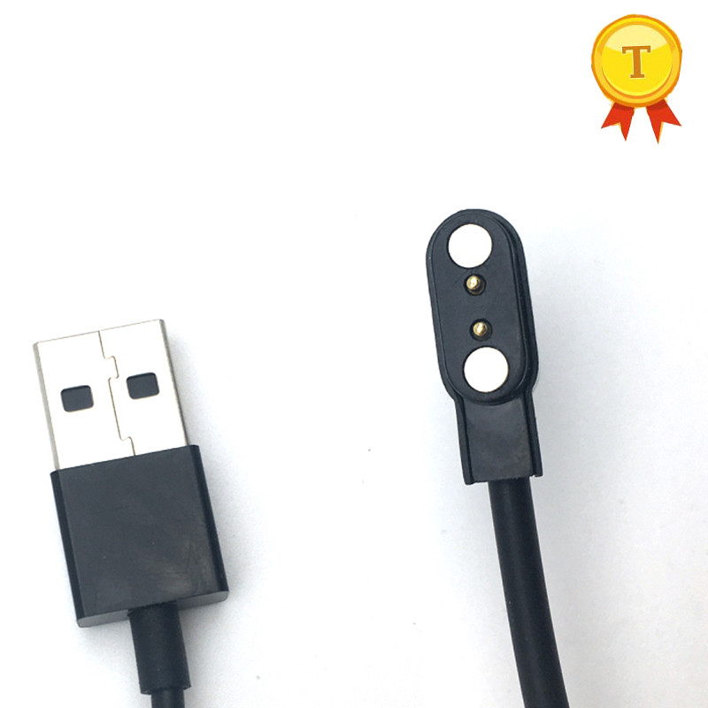 Enim müüdud magnetiline laadimiskaabel nutikella käekella nutikella 2,84 mm 4 mm magnetiga Suctio 2 kontaktiga USB-toitelaadija