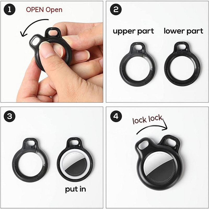 Zaštitna torbica kompatibilna za Airtag Poklopac za prijenosni lokator Anti-lost Device Zaštitna navlaka Dodaci