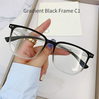 Korea stiilis intelligentsed fotokroomsed lühinägelikkusprillid naiste meeste ülikerged vintage kandilised prillid, viimistletud retseptiga prillid