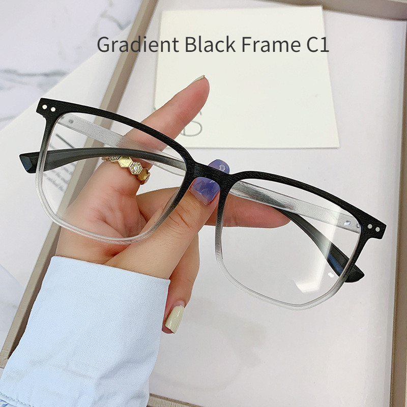 Korea stiilis intelligentsed fotokroomsed lühinägelikkusprillid naiste meeste ülikerged vintage kandilised prillid, viimistletud retseptiga prillid