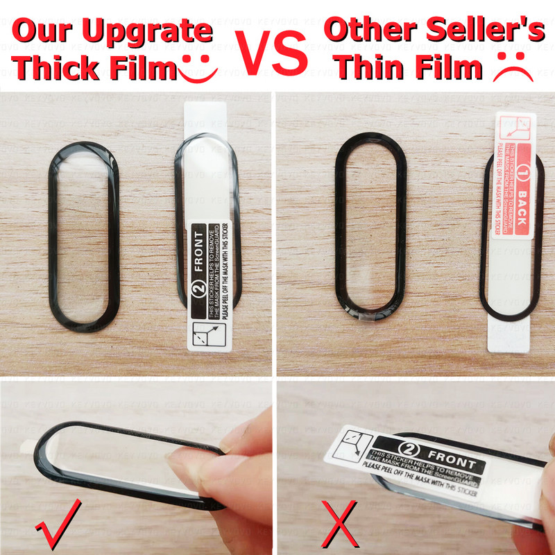 10D staklo za Xiaomi mi band 6 5 7 8 4 Screen Protector Zaštitno na Xiami Miband6 band6 Miband poklopac za Xiomi mi band film