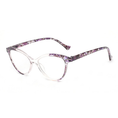 JM ženske naočale za čitanje s proljetnom šarkom s mačjim okom i cvjetnim povećalom Naočale za čitanje s dioptrijom s dalekovidnošću