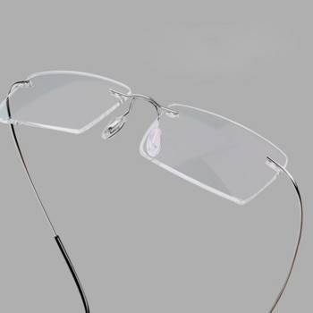 Очила за четене без рамки за мъже и жени Cutting Edges Ултра леки бизнес HD очила от смола Анти-синя светлина Очила за възрастни