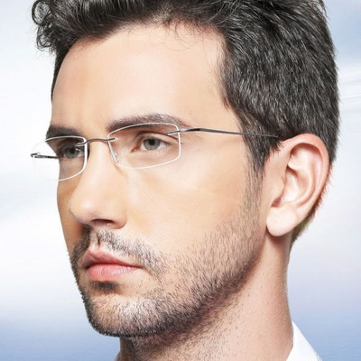 Γυαλιά ανάγνωσης χωρίς σκελετό για άντρες και γυναίκες Ακραίες άκρες Εξαιρετικά ελαφριά επαγγελματικά γυαλιά ρητίνης HD Anti-μπλε φως γυαλιά ηλικιωμένων