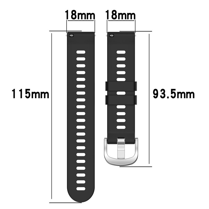 Λουράκι σιλικόνης 18 mm για Garmin Forerunner255S Official Fashion Sports Band SmartWatch Αντικατάσταση βραχιολιού βραχιόλι αξεσουάρ