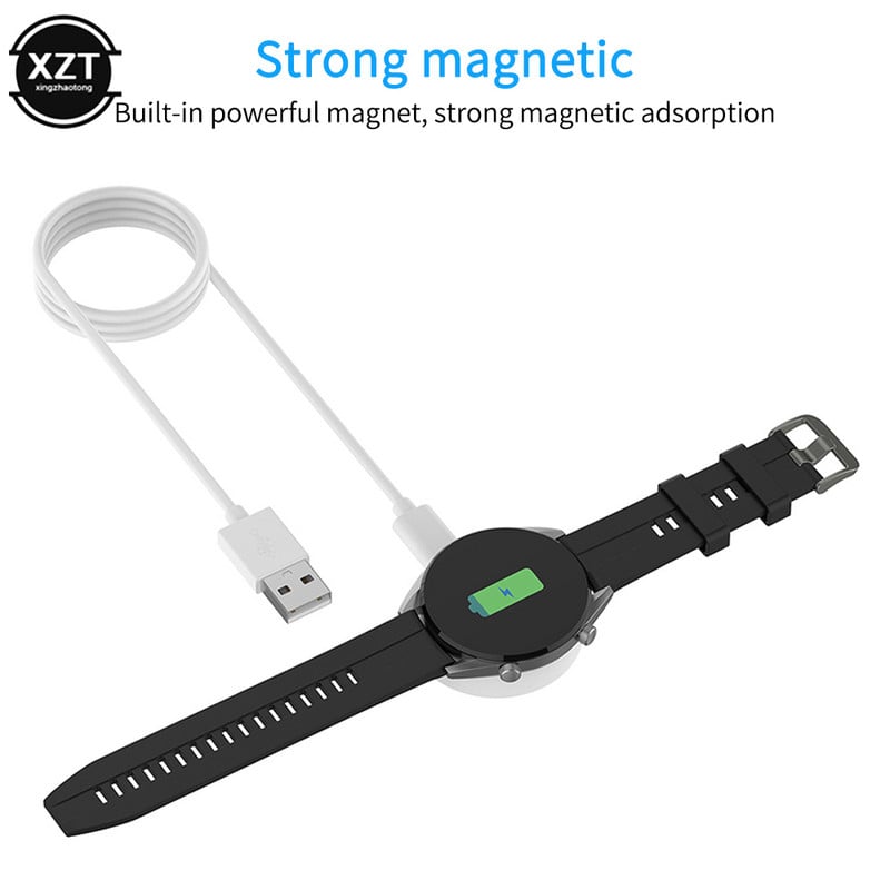 Nutikas käekella dokkimislaadija Huawei GT / GT2 jaoks kaasaskantava juhtmeta USB-kaabli laadimisdoki alus, toite magnetkella laadija alus