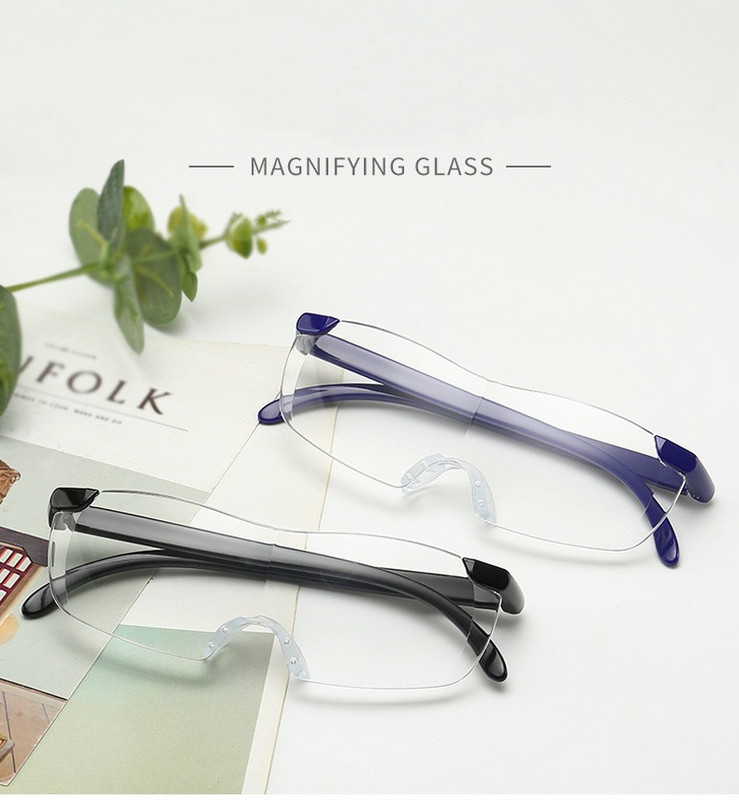 3,0 karto didinamasis stiklas Skaitymui skirti akiniai Big Vision 400 % didinti Presbyopical Glasses Didinamieji akiniai Presbyopija