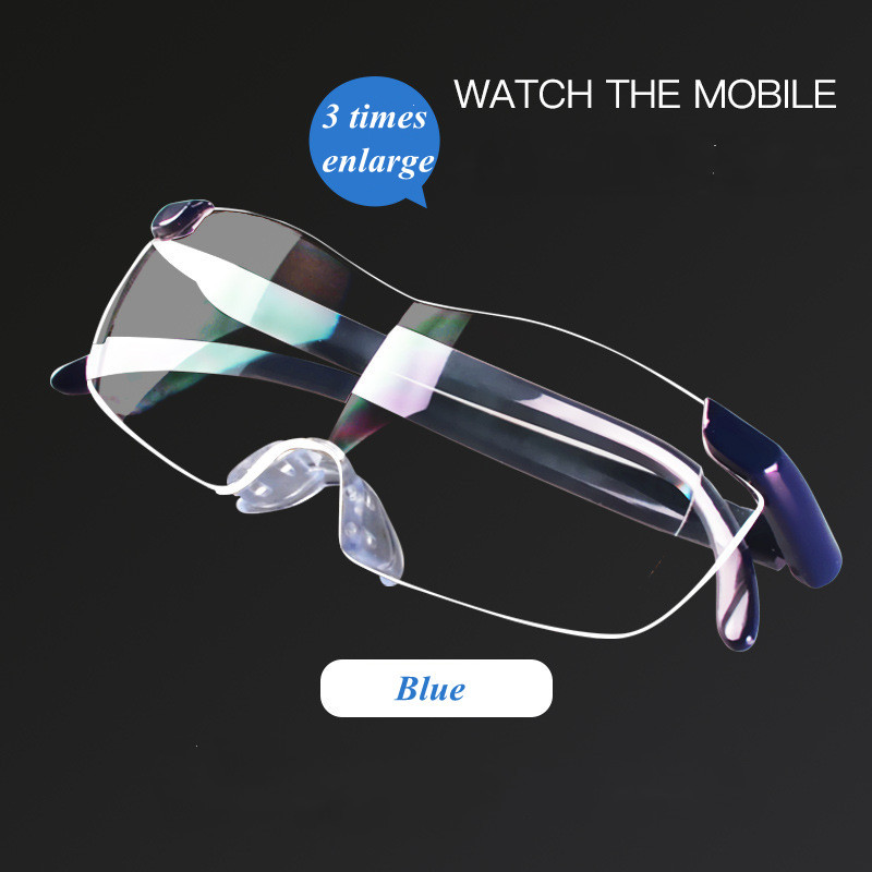 3,0 karto didinamasis stiklas Skaitymui skirti akiniai Big Vision 400 % didinti Presbyopical Glasses Didinamieji akiniai Presbyopija