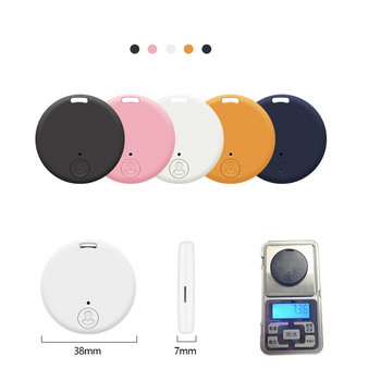 Mini Dog GPS Bluetooth-съвместим тракер Устройство против изгубване Кръгло устройство против изгубване Проследяване на чанти за домашни любимци, деца Интелигентен локатор за намиране