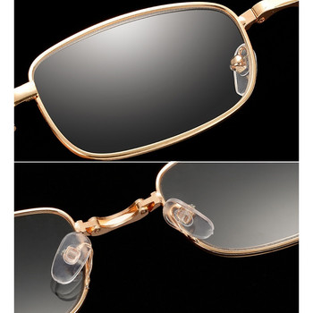 Сгъваеми очила за четене Мъже Жени Сгъваеми метални очила за пресбиопия Диоптър +1,0 1,5 2,0 2,5-4,0 Винтидж очила за хиперметропия