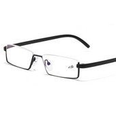 Κλασικά γυαλιά πρεσβυωπίας Unisex Half Frame Blue Light Blocking Glass Reading Diopter 0 έως + 4.0 Οπτικά γυαλιά