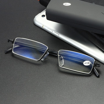 Κλασικά γυαλιά πρεσβυωπίας Unisex Half Frame Blue Light Blocking Glass Reading Diopter 0 έως + 4.0 Οπτικά γυαλιά