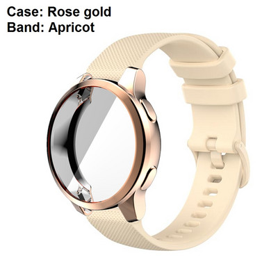 2u1 torbica + remen za Garmin Venu 2S 2 Plus Zaštitna maska Silikonski remen za sat za Vivoactive 4 4S Narukvica Odbojnik Kombinacija