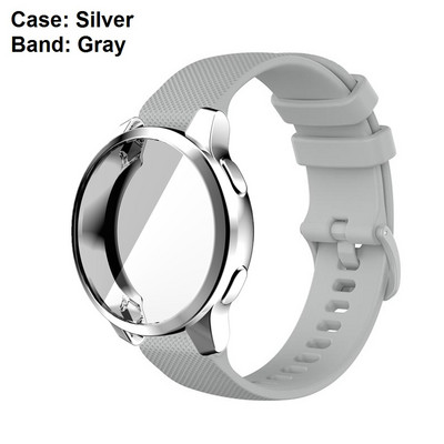 2u1 torbica + remen za Garmin Venu 2S 2 Plus Zaštitna maska Silikonski remen za sat za Vivoactive 4 4S Narukvica Odbojnik Kombinacija