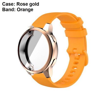 2u1 torbica + remen za Garmin Venu 2S 2 Plus Zaštitna maska Silikonski remen za sat za Vivoactive 4 4S Narukvica Odbojnik Kombinacija