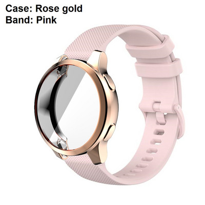 2u1 torbica + remen za Garmin Venu 2S 2 Plus Zaštitna maska Silikonski remen za sat za Vivoactive 4 4S Narukvica Odbojnik Kombinacija