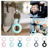 silikoninis dėklas Apple Airtags Tracker dangtelis Apsauginė rankovė Nuo pametimo įrenginio raktų pakabukas Apple Locator dėklo dangtelis yra sandėlyje