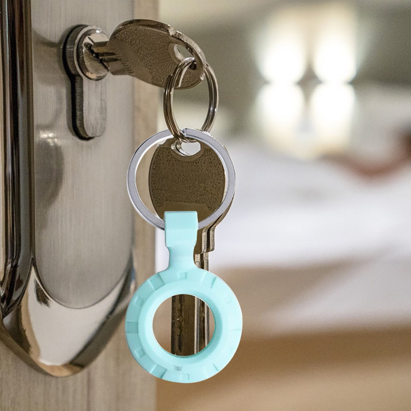 silikoninis dėklas Apple Airtags Tracker dangtelis Apsauginė rankovė Nuo pametimo įrenginio raktų pakabukas Apple Locator dėklo dangtelis yra sandėlyje