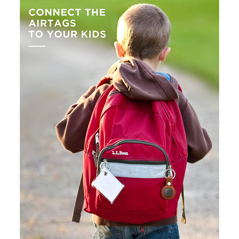 Prikladno za Apple Airtag kožnu torbicu, pogodno za Apple Tracker Device Anti-Drop, Anti-Lost Airtag torbicu