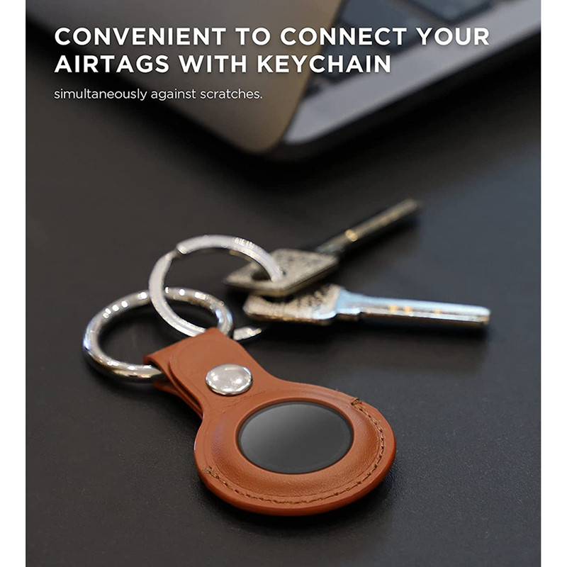 Prikladno za Apple Airtag kožnu torbicu, pogodno za Apple Tracker Device Anti-Drop, Anti-Lost Airtag torbicu