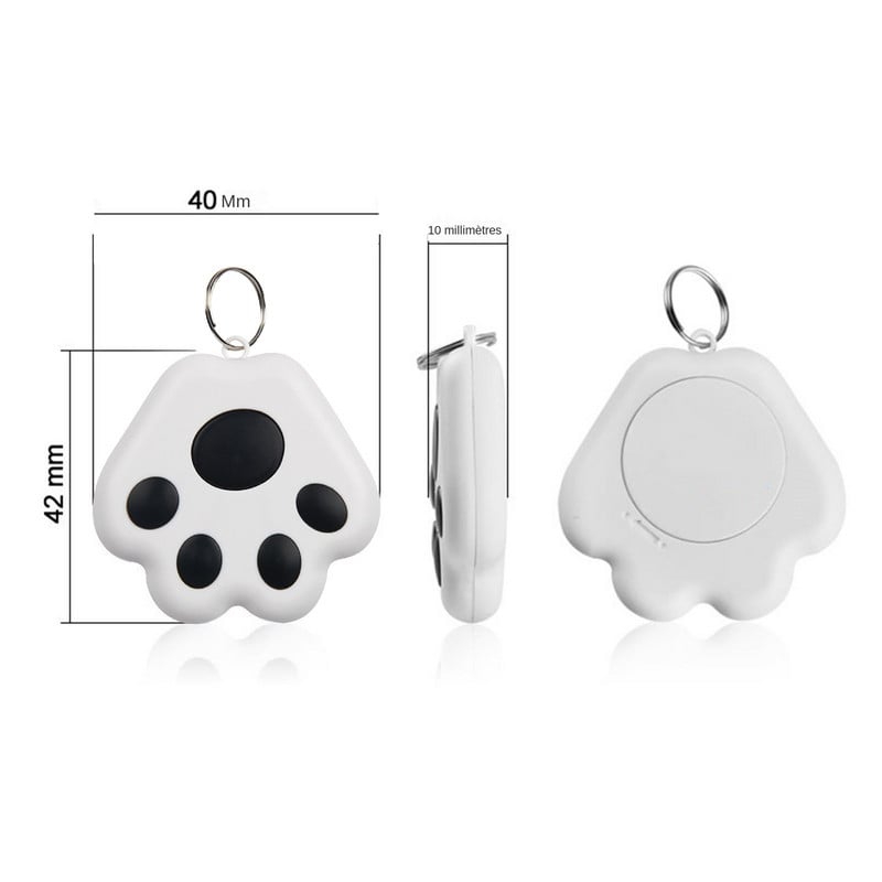 Nutikas Bluetooth-mobiiltelefoni alarm koera küünis võtmehoidja ripats kahesuunaline otsimisotsija kadumisevastane seade