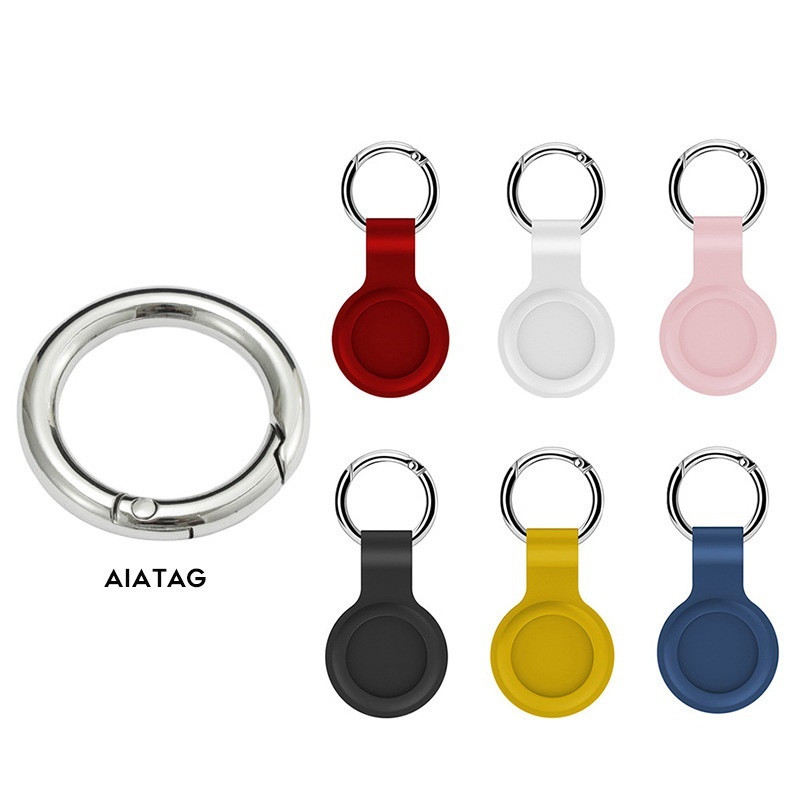 Aukštos kokybės silikoninis dėklas, skirtas Apple Airtags Apsauginis dangtelis Apple Locator Tracker Anti-device Device Keychain Protect Sleeve