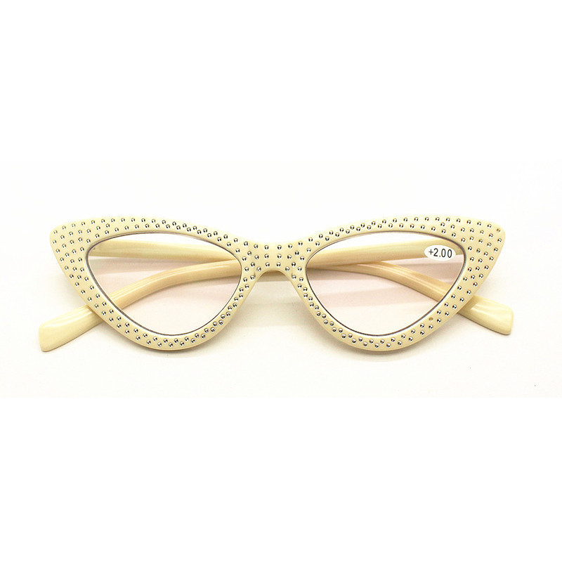 IBOODE Kassisilmade lugemisprillid Naistele Meestele Presbüoopilised prillid Naistele Meestele Hüperoopia prillid Moodsad prillid kiviga