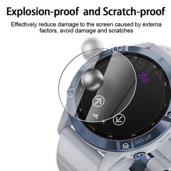 Προστατευτική μεμβράνη 3Pcs Smart Watch For Garmin Fenix 7 7X 7S 5S 5Plus 6S 6 6X Pro Ultra Clear Tempered Glass Guard Screen Protector