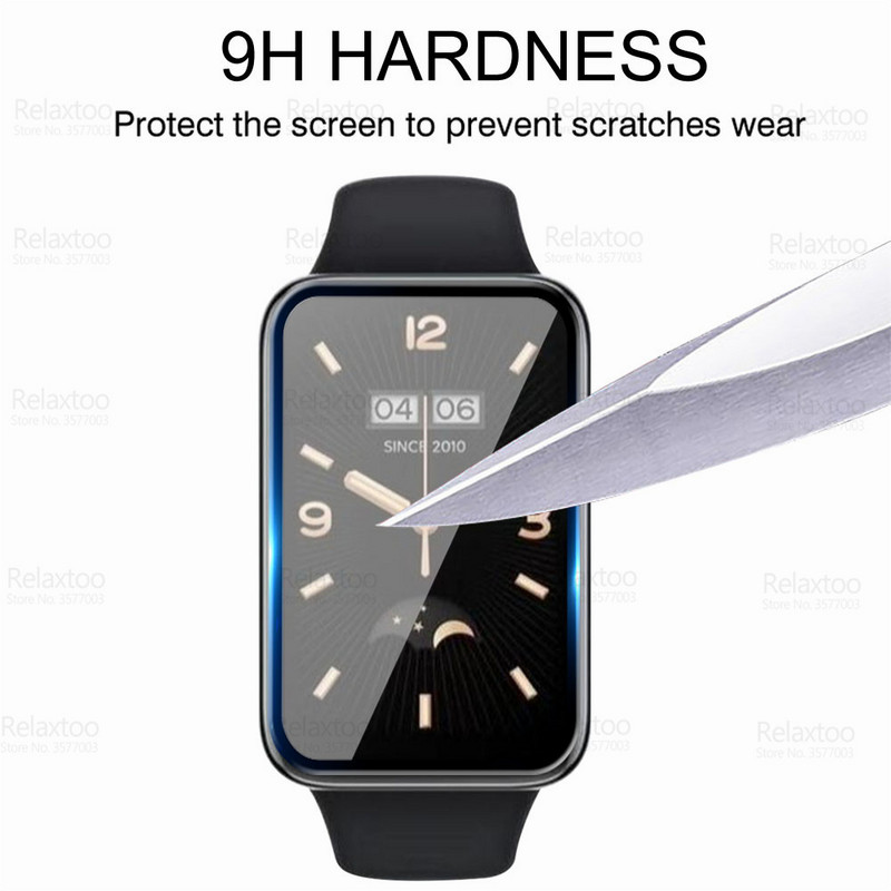 Zakrivljena stakla od kaljenog stakla od 3 komada za Xiaomi Mi Band 7 Pro Zaštitna folija za ekran Xiomi MiBand 7Pro Band7 MiBand7 Pro Film za pametni sat