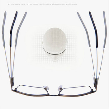Ρετρό Έξυπνο ζουμ Πολυεστιακά Γυαλιά Ανάγνωσης Γυναικεία Ανδρικά Προοδευτικά Αντι-μπλε φως Τελειωμένα γυαλιά υπερμετρωπίας Πλήρης κάσα1,5