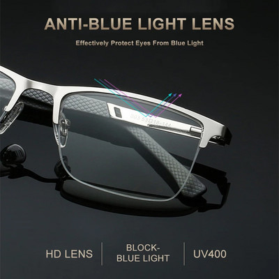 Retro Intelligens zoom Multifokális olvasószemüvegek Női Férfi Progresszív Anti-kék fény Kész Hyperopia Szemüvegek Teljes keret1,5