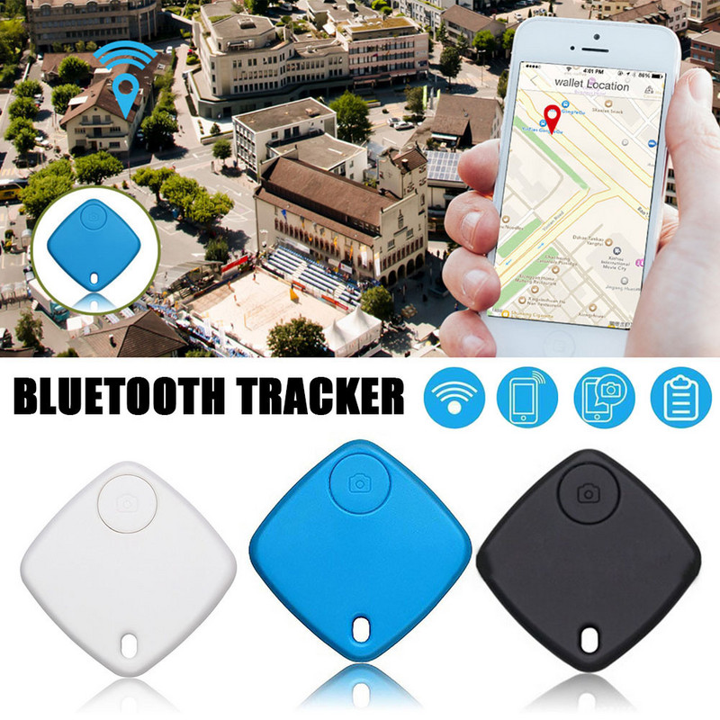 Găsitor de chei cu alarmă bidirecțională Tracker Bluetooth Keyfinder GPS Geanta pentru copii Portofel Căutare chei Localizator de etichete GPS Memento