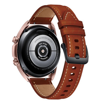 Δερμάτινο λουράκι ρολογιού για Samsung Galaxy Watch 3 45mm/ Gear S3/ 46mm λουράκι ρολογιού 22mm Sport βραχιόλι gt 2 2e Pro 46mm βραχιολάκι