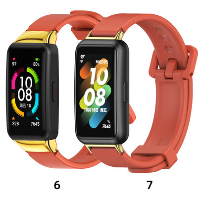 Rihm Huawei Band 7 jaoks Rihm Honor Band 6 Band Kella jaoks Sobib uuele Fit 2 Pro NFC randmepaelale käevõru metallist randmetarvikud